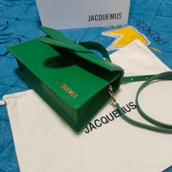 Jacquemus Green Leather Crossbody Bag - Picture 6 of 7
